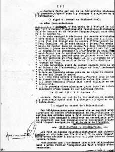   Bernard BRICET  
Evasion du centre de PAUL-CAZELLES 
le 15 mai 1962
Rapport de la Gendarmerie de BOGHARI